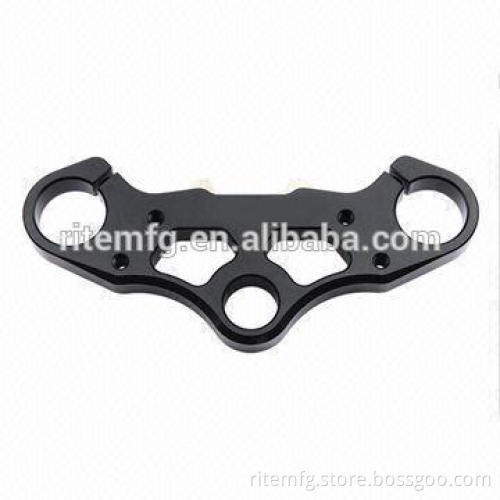 Customized precision triple bracket anodized aluminum bracket